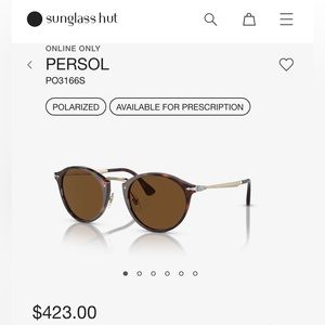 Persol Polarized Sunglasses- Brown Tortoise Shell